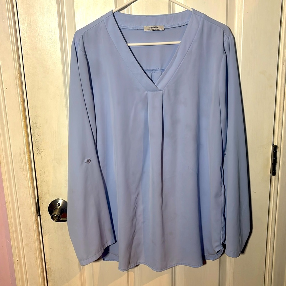 Light blue blouse